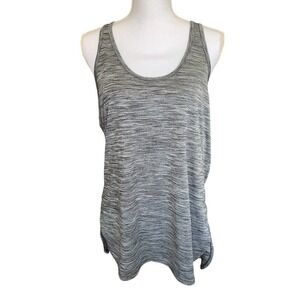Z by Zella Womens Top Activewear Size XL Gray Racerback Side Slits NWT